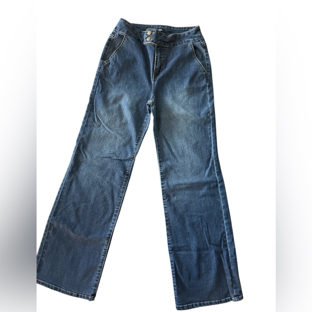 d. jeans Wide Leg Blue Denim Flare Jeans